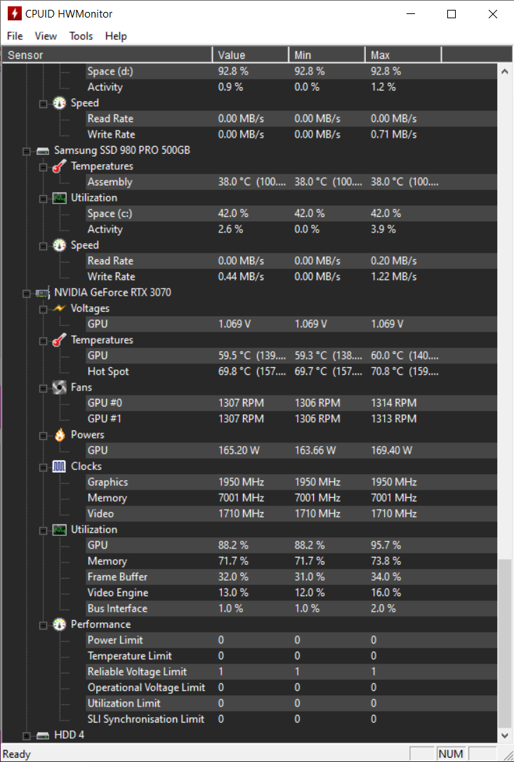 HWMonitor Screnshot 3